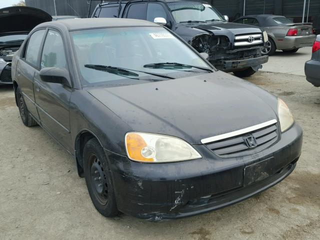 2HGES16512H535136 - 2002 HONDA CIVIC LX BLACK photo 1