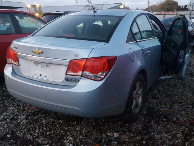 1G1PE5S98B7197222 - 2011 CHEVROLET CRUZE LT BLUE photo 4