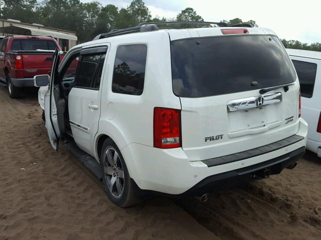 5FNYF4H94CB085720 - 2012 HONDA PILOT TOUR WHITE photo 3