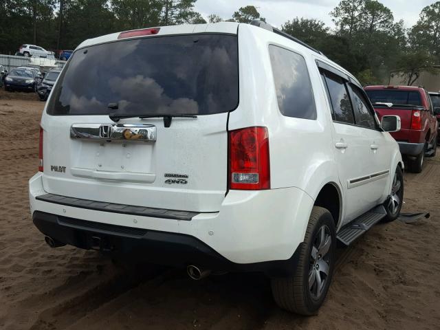 5FNYF4H94CB085720 - 2012 HONDA PILOT TOUR WHITE photo 4