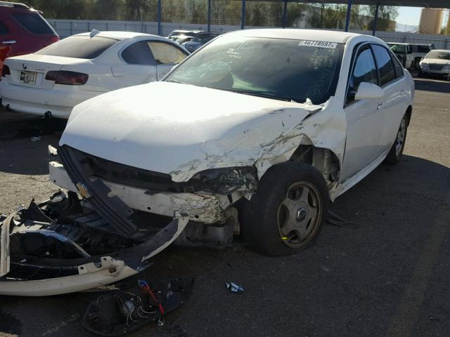 2G1WB5EK6A1147238 - 2010 CHEVROLET IMPALA LT WHITE photo 2