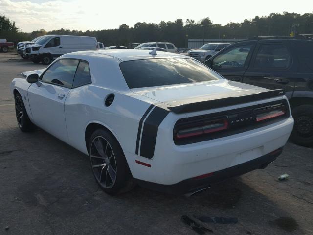 2C3CDZFJ5GH177322 - 2016 DODGE CHALLENGER WHITE photo 3