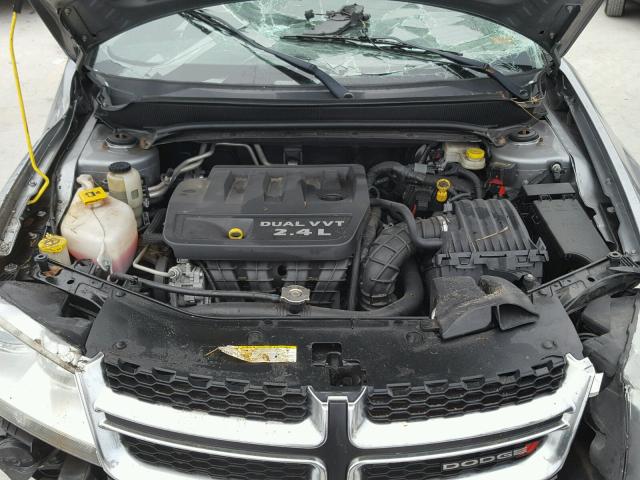 1C3CDZAB1DN626238 - 2013 DODGE AVENGER SE SILVER photo 7