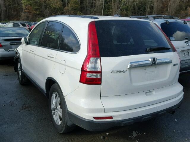 5J6RE4H72AL024070 - 2010 HONDA CR-V EXL 白色 照片 3