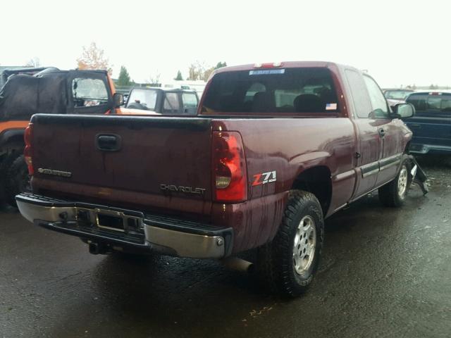 2GCEK19V131356101 - 2003 CHEVROLET SILVERADO MAROON photo 4