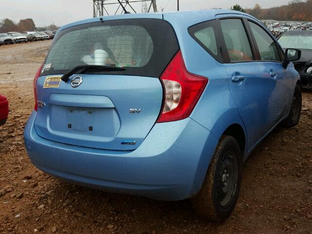 3N1CE2CP9FL410829 - 2015 NISSAN VERSA NOTE BLUE photo 4