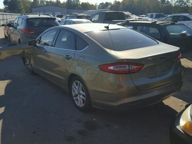 3FA6P0HRXDR160200 - 2013 FORD FUSION SE GOLD photo 3