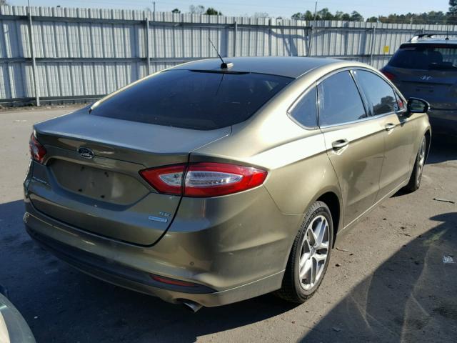 3FA6P0HRXDR160200 - 2013 FORD FUSION SE GOLD photo 4