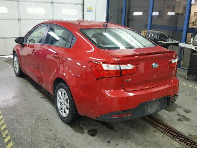 KNADM4A35D6218800 - 2013 KIA RIO LX Կարմիր լուսանկար 3