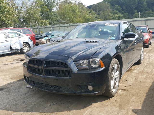 2C3CDXDT6DH503455 - 2013 DODGE CHARGER R/ BLACK photo 2