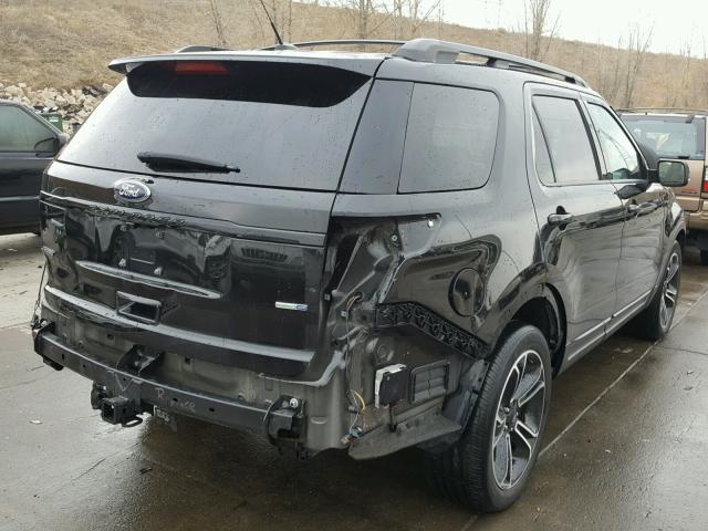 1FM5K8GT3FGB11359 - 2015 FORD EXPLORER BLACK photo 4