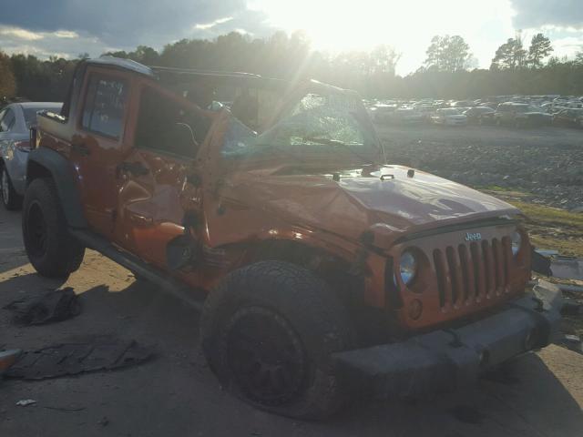 1J4BA3H18BL551714 - 2011 JEEP WRANGLER U ORANGE photo 1