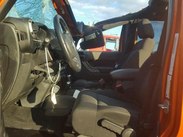 1J4BA3H18BL551714 - 2011 JEEP WRANGLER U ORANGE photo 5