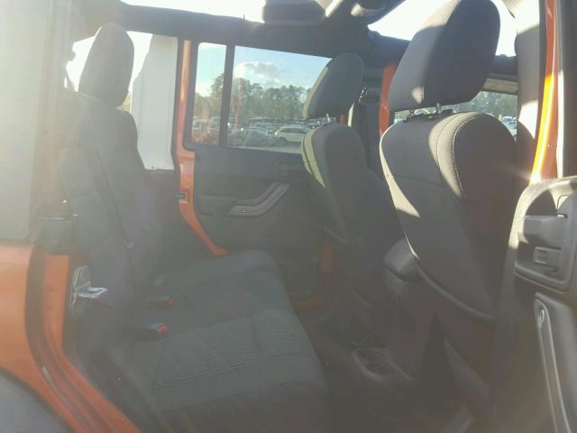 1J4BA3H18BL551714 - 2011 JEEP WRANGLER U ORANGE photo 6