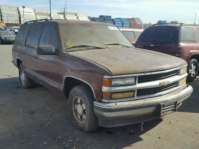 1GNEC13R5XJ488693 - 1999 CHEVROLET TAHOE C150 BURGUNDY photo 1