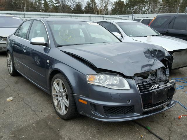 WAUGL78E28A167283 - 2008 AUDI S4 QUATTRO GRAY photo 1