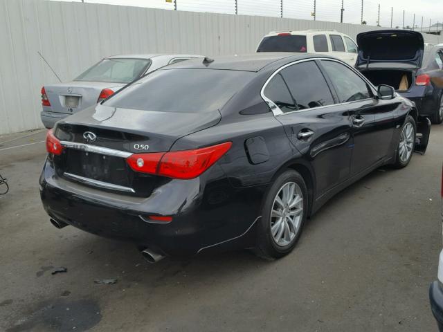 JN1EV7AP3GM305879 - 2016 INFINITI Q50 PREMIU BLACK photo 4