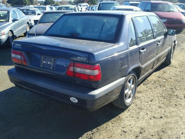 YV1LS5641V1400255 - 1997 VOLVO 850 GLT BLUE photo 4