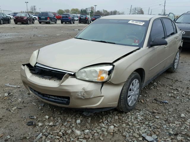 1G1ZS51816F244600 - 2006 CHEVROLET MALIBU LS GOLD photo 2