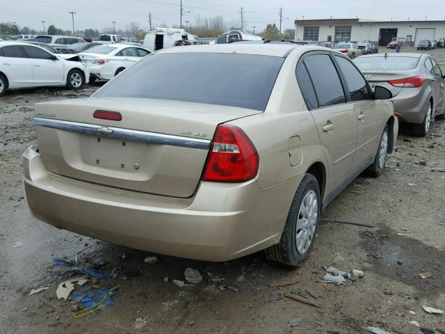 1G1ZS51816F244600 - 2006 CHEVROLET MALIBU LS GOLD photo 4