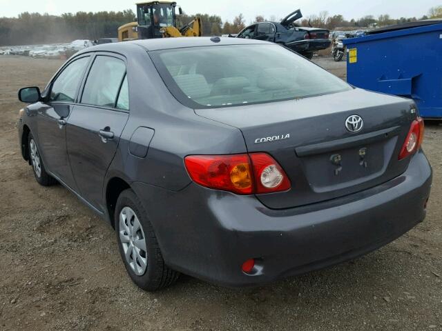 JTDBU4EE9AJ059830 - 2010 TOYOTA COROLLA BA GRAY photo 3