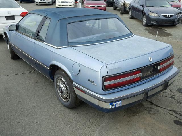 2G4WB14W5J1494706 - 1988 BUICK REGAL CUST BLUE photo 3