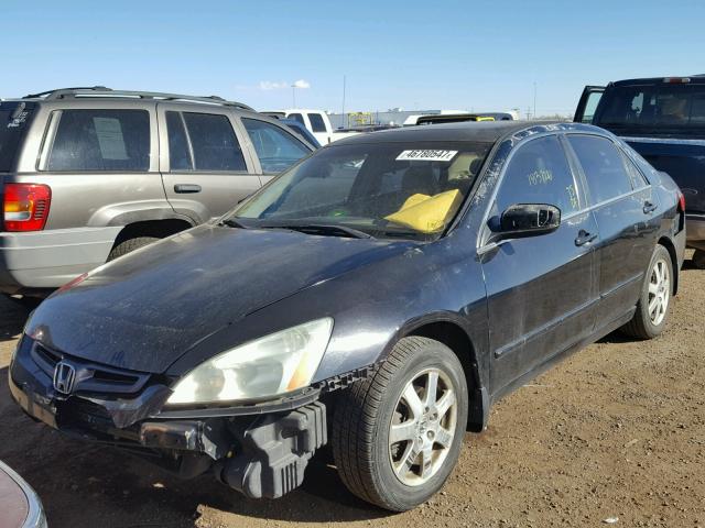 1HGCM66525A026366 - 2005 HONDA ACCORD EX BLACK photo 2