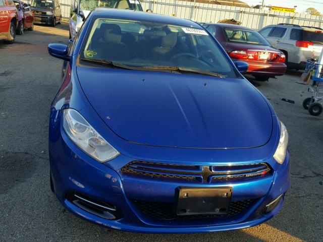 1C3CDFBA0DD105134 - 2013 DODGE DART SXT BLUE photo 9