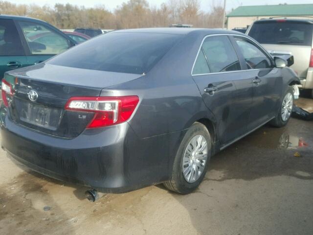 4T1BF1FK3CU165555 - 2012 TOYOTA CAMRY BASE CHARCOAL photo 4