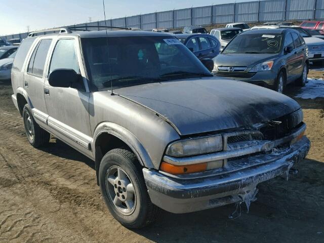 1GNDT13W9Y2101592 - 2000 CHEVROLET BLAZER GRAY photo 1