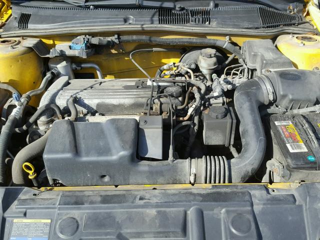 1G1JC12FX57112394 - 2005 CHEVROLET CAVALIER YELLOW photo 7