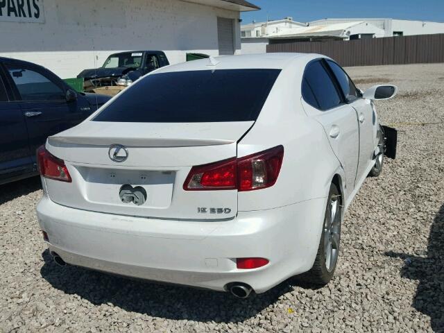 JTHBF5C25B5147792 - 2011 LEXUS IS 250 WHITE photo 4