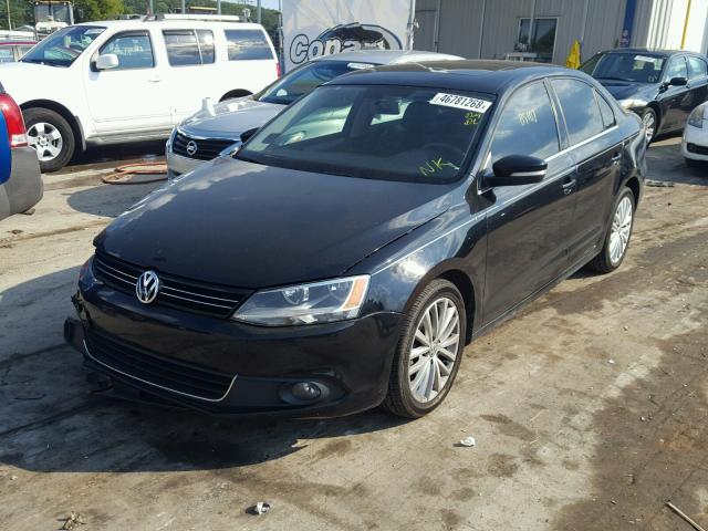 3VWLP7AJ3CM311557 - 2012 VOLKSWAGEN JETTA SEL BLACK photo 2