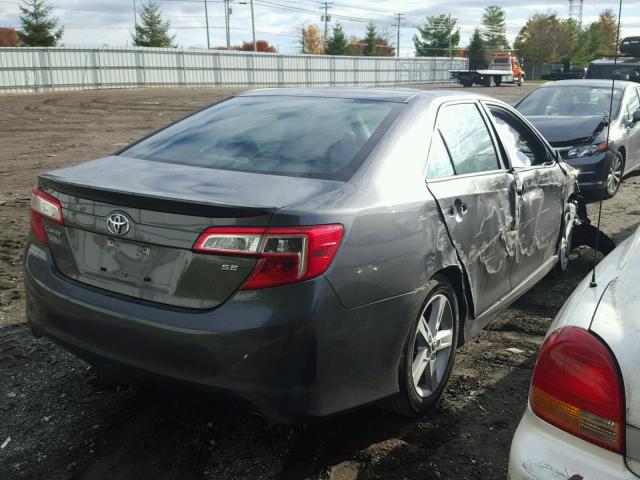 4T1BF1FKXCU198603 - 2012 TOYOTA CAMRY BASE GRAY photo 4
