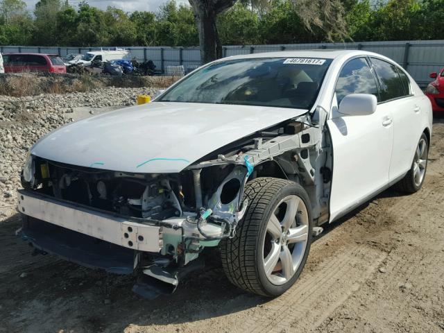 JTHBE96S470014564 - 2007 LEXUS GS 350 WHITE photo 2