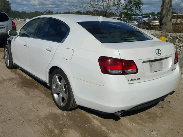 JTHBE96S470014564 - 2007 LEXUS GS 350 WHITE photo 3