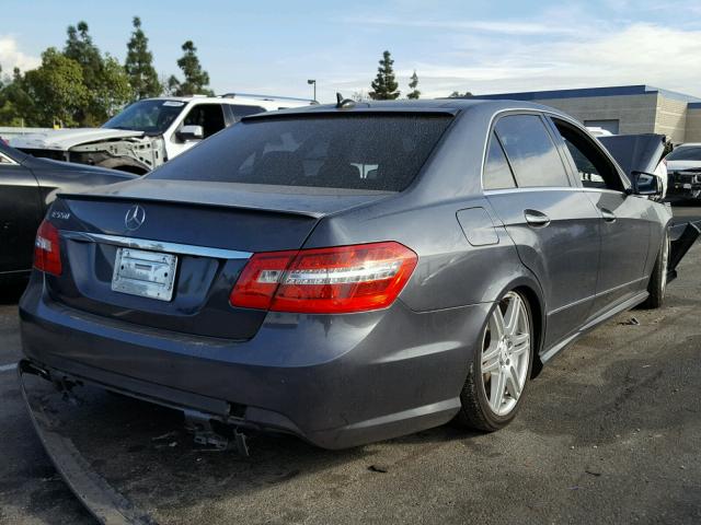 WDDHF7CB6AA018012 - 2010 MERCEDES-BENZ E 550 CHARCOAL photo 4