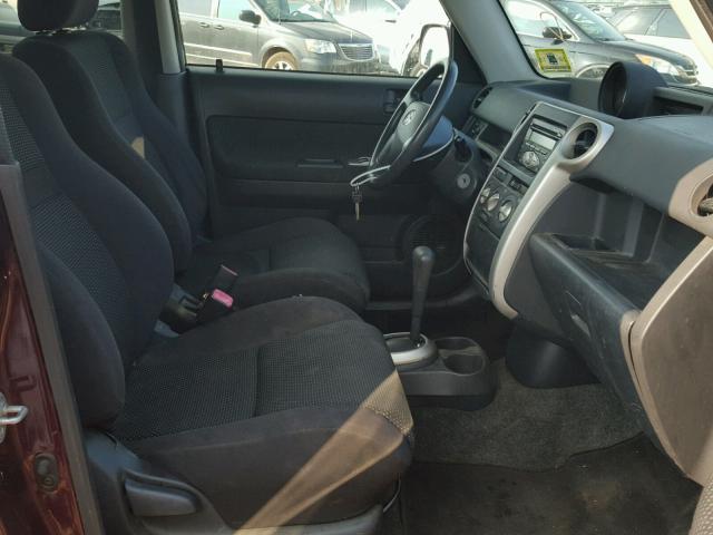 JTLKT324650172854 - 2005 TOYOTA SCION XB Granate foto 5