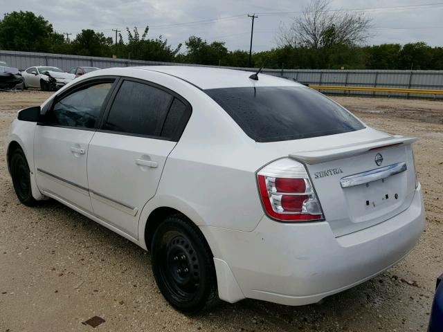 3N1AB6AP9BL689896 - 2011 NISSAN SENTRA 2.0 WHITE photo 3