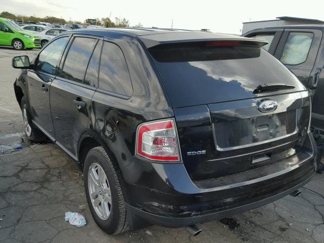 2FMDK3GC7ABB25330 - 2010 FORD EDGE SE BLACK photo 3