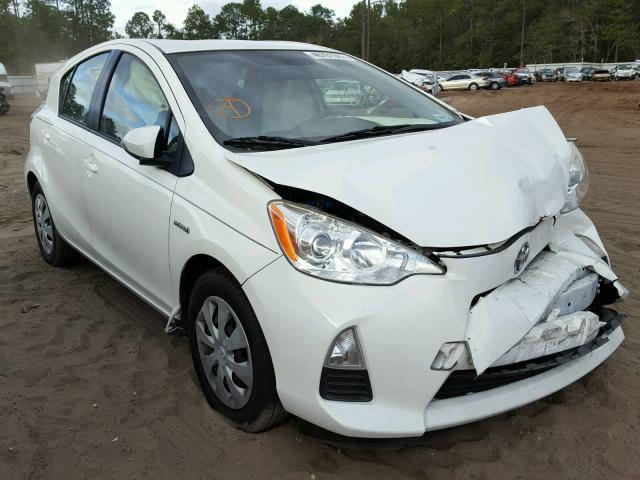 JTDKDTB31D1046376 - 2013 TOYOTA PRIUS C WHITE photo 1