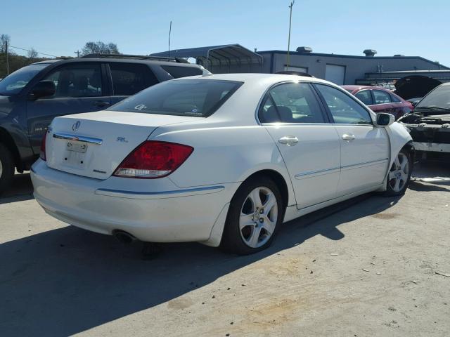 JH4KB16546C006420 - 2006 ACURA RL WHITE photo 4