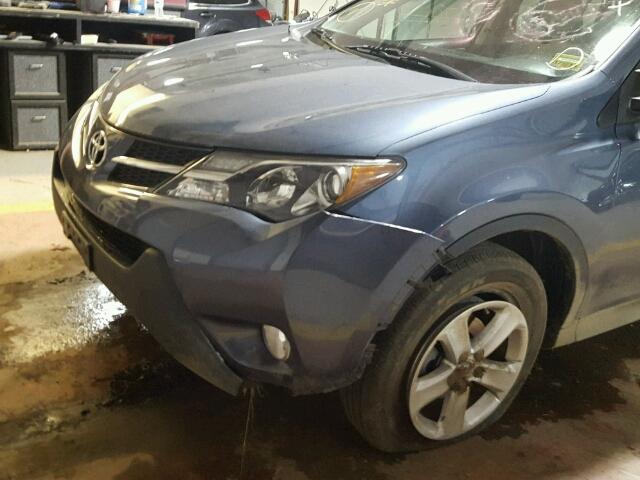 2T3RFREV6EW168954 - 2014 TOYOTA RAV4 XLE BLUE photo 9