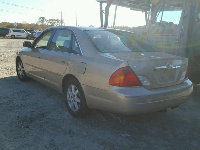 4T1BF28B6YU111645 - 2000 TOYOTA AVALON XL Бежевый фото 3