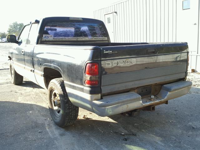 1B7HC13Y4WJ195184 - 1998 DODGE RAM 1500 BLACK photo 3