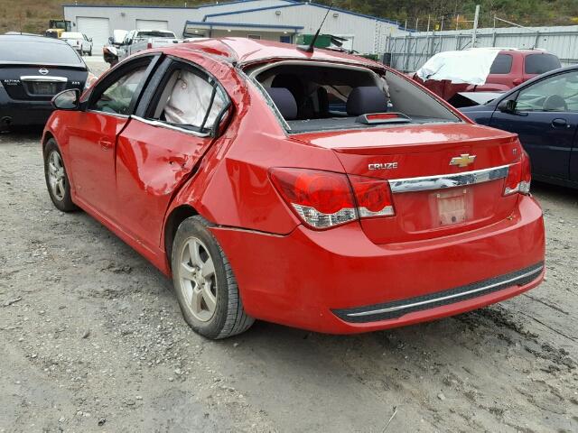 1G1PC5SBXD7127541 - 2013 CHEVROLET CRUZE LT RED photo 3