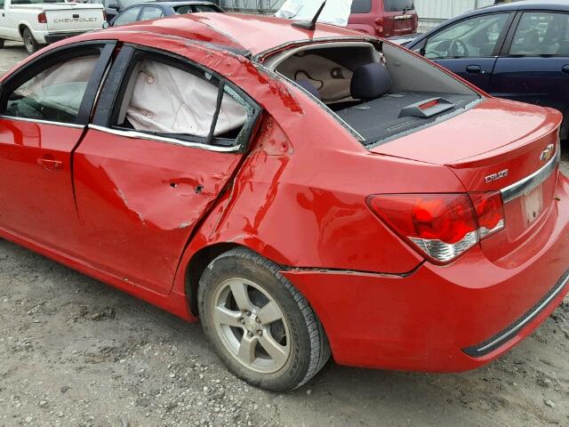 1G1PC5SBXD7127541 - 2013 CHEVROLET CRUZE LT RED photo 9