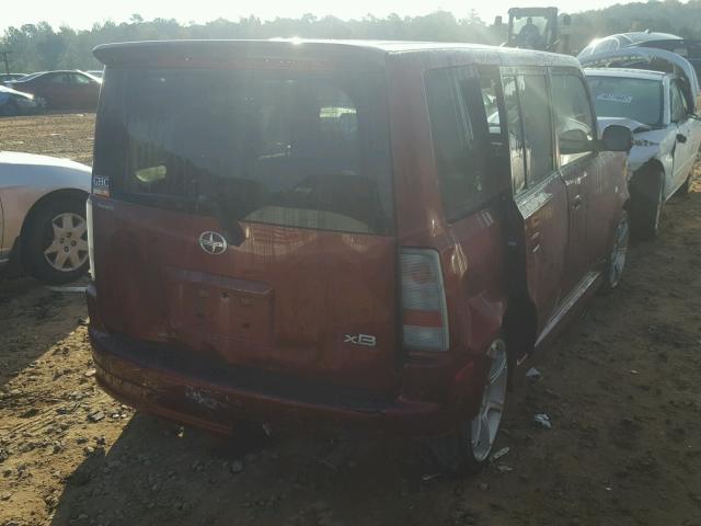 JTLKT324864107286 - 2006 TOYOTA SCION XB RED photo 4