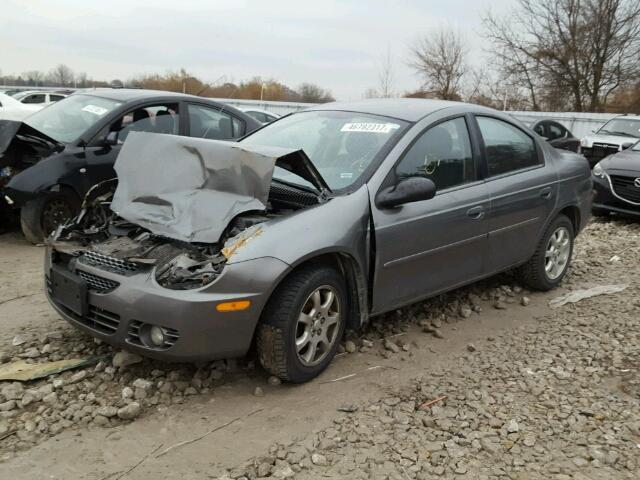 1B3ES46C95D272654 - 2005 DODGE NEON SX 2. GRAY photo 2