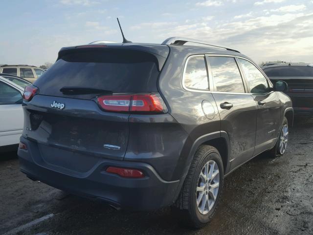 1C4PJMCS4EW184198 - 2014 JEEP CHEROKEE L GRAY photo 4